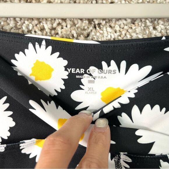 Year of Ours Leggings Women’s XL Daisy Floral Print Fitness Yoga - Picture 3 of 6